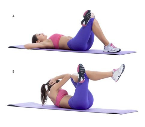 ÇAPRAZ REVERSE CRUNCH HAREKETİ