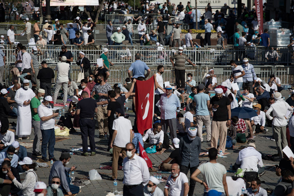 Son dakika haberi: Tarihi gün Ayasofya içinden ilk kareler
