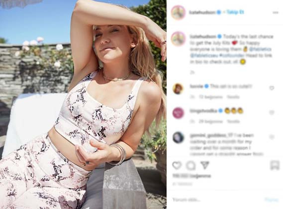 Her Zaman Enerjik: Kate Hudsonın Güzellik ve Egzersiz Alışkanlıkları