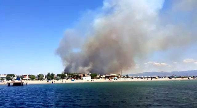 Edremit Körfezinde yangın