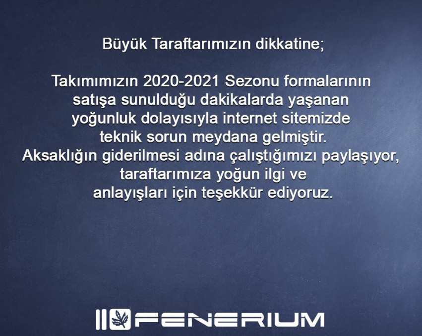 FENERİUM NEDEN AÇILMIYOR