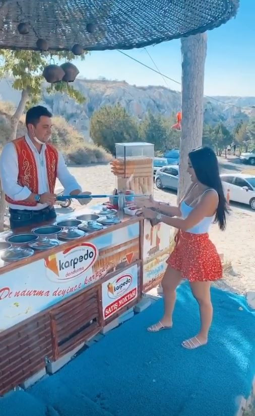 Nathalia Felixin maraş dondurmacısıyla imtihanı