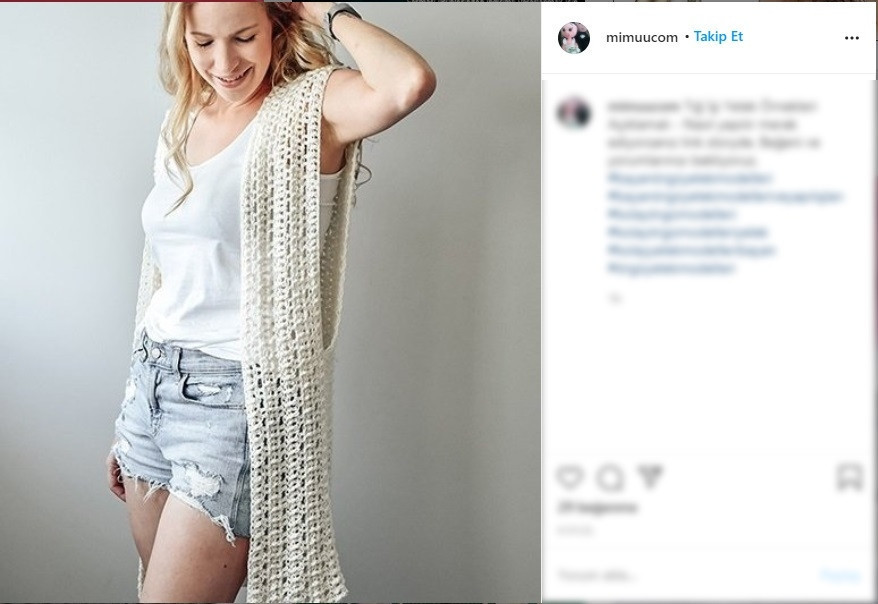 Tığ işi yeleklerle etnik tarzı yakalayın