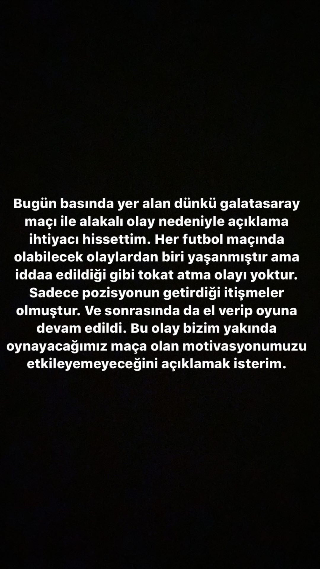 HALİL DERVİŞOĞLUNDAN AÇIKLAMA