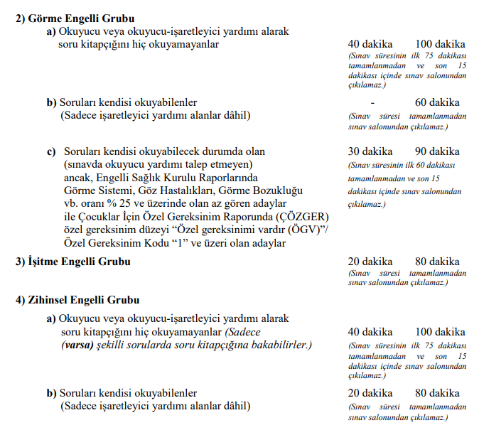 EKPSS tarihi ne zaman EKPSS 2020 sınav süresi hakkında açıklama