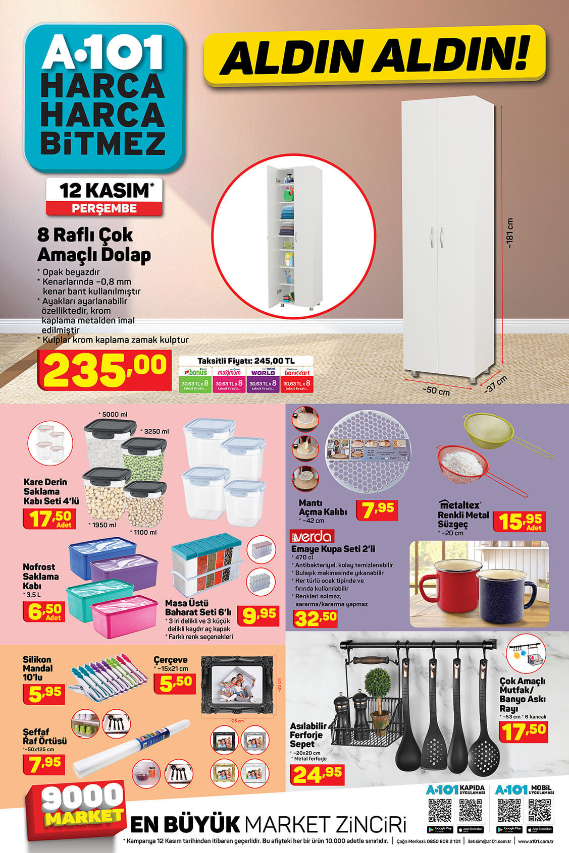 12 Kasım 2020 A101 aktüel ürünler kataloğu yayımlandı Bu hafta A101e neler geliyor
