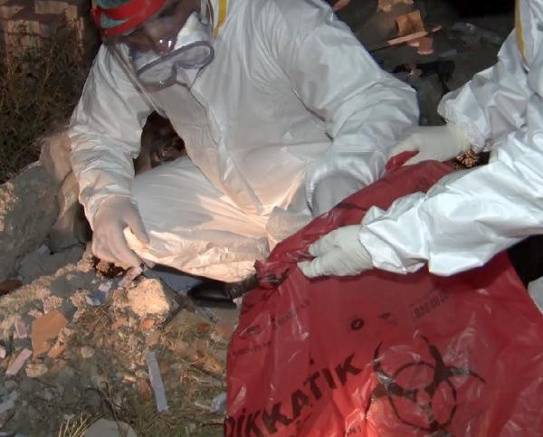 Son dakika.. Ankarada moloz arasından çıkan tüpler virüs şüphesi yarattı İncelenmek üzere laboratuvara götürüldü..