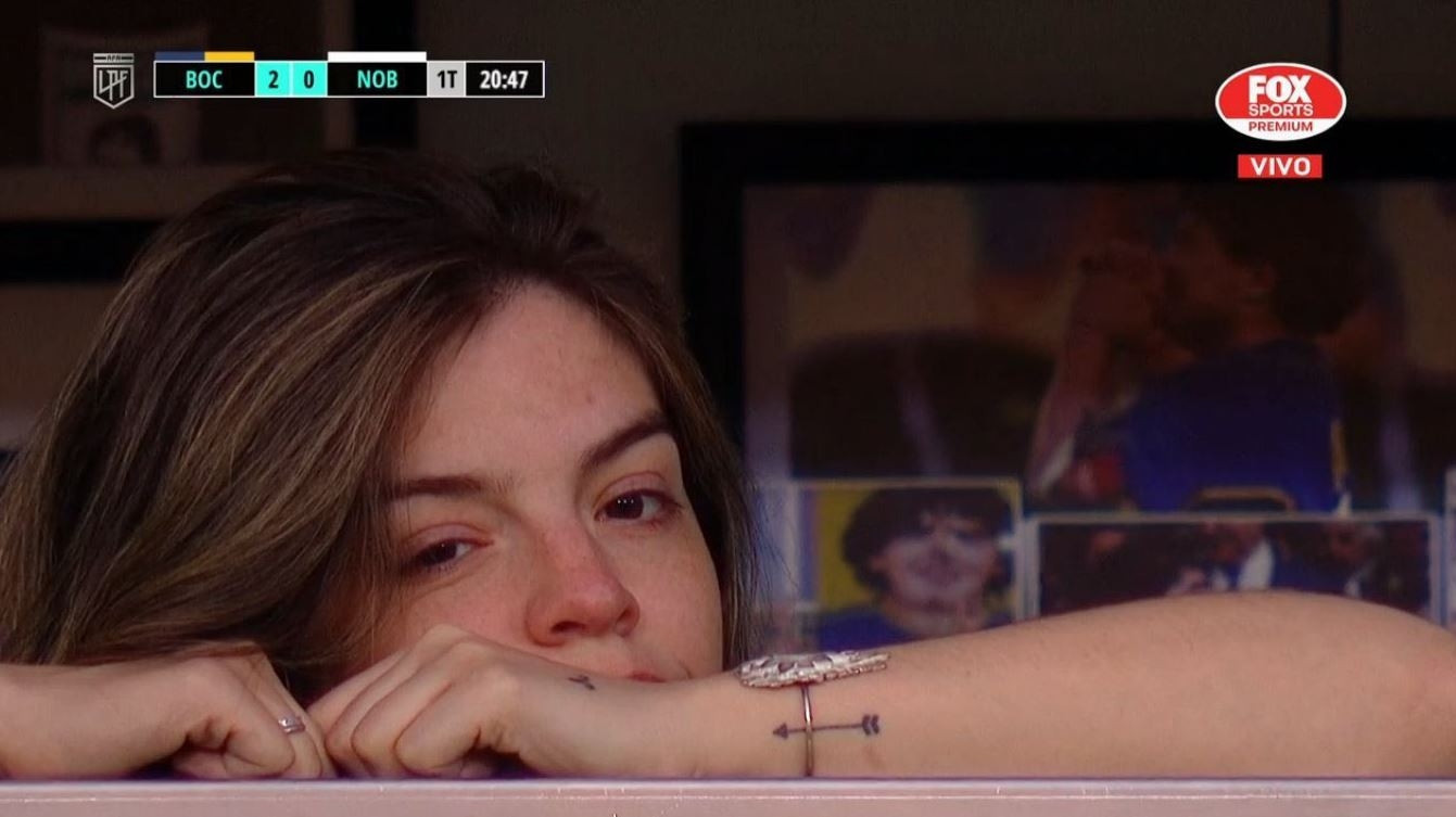 Babası olmadan ilk kez maça gitti Diego Maradonanın kızı Dalma Maradonanın en zor maçı