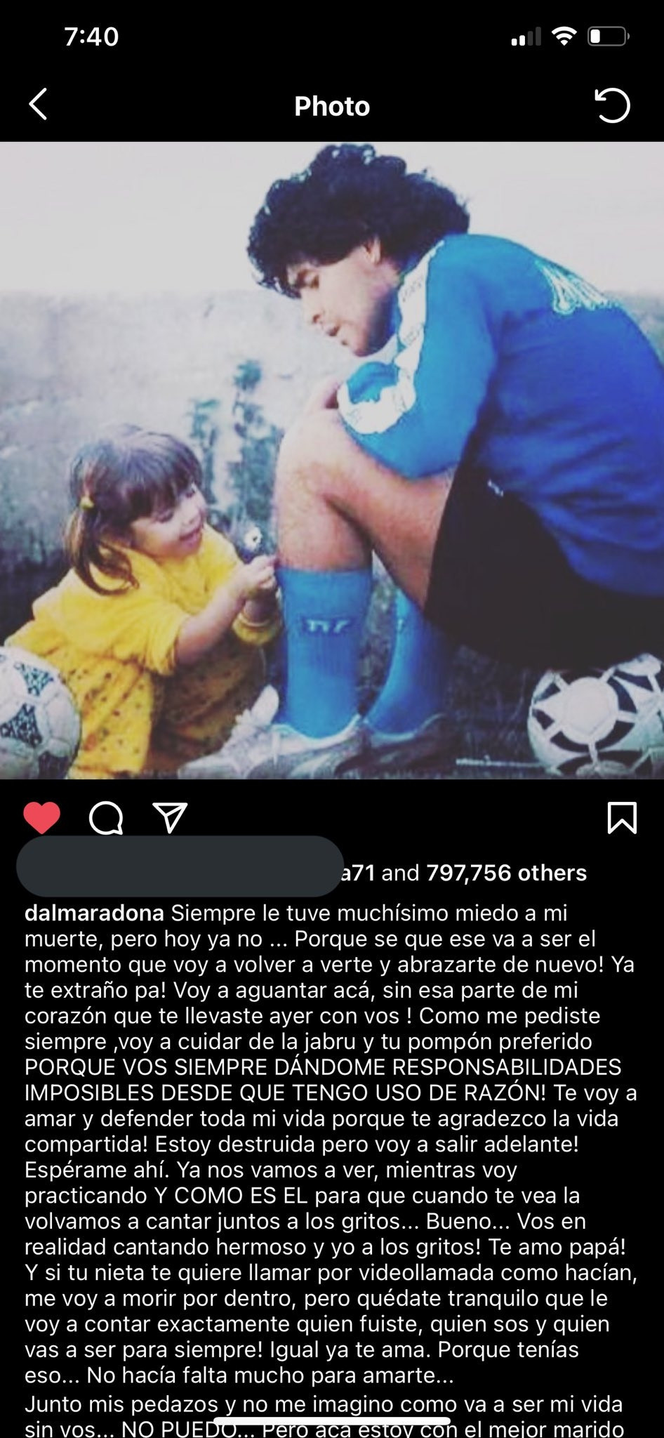 Babası olmadan ilk kez maça gitti Diego Maradonanın kızı Dalma Maradonanın en zor maçı