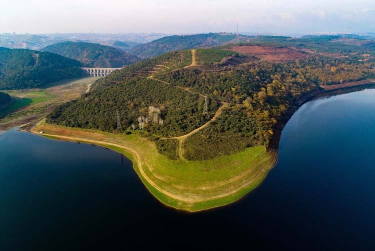Alibeyköy Barajında korkutan görüntü
