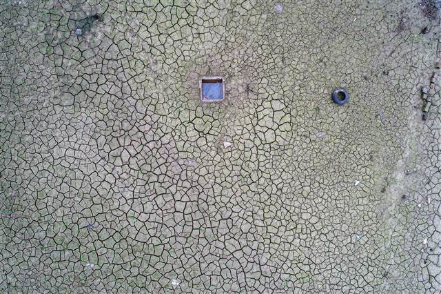 Sazlıdere Barajı’nda korkutan manzara