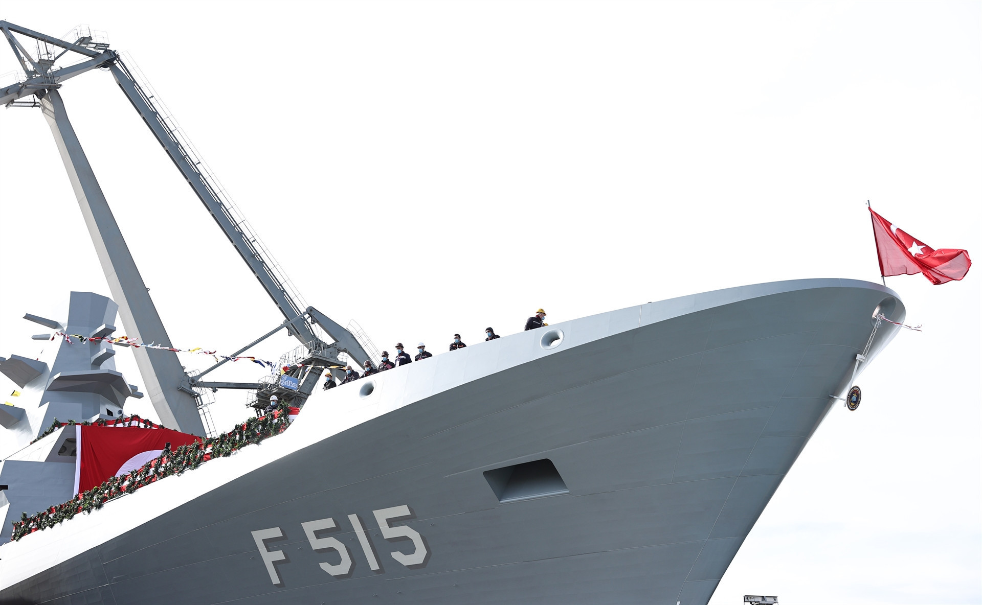 Cumhurbaşkanı Erdoğan, F-515 Fırkateyninin denize indiriliş törenine katıldı