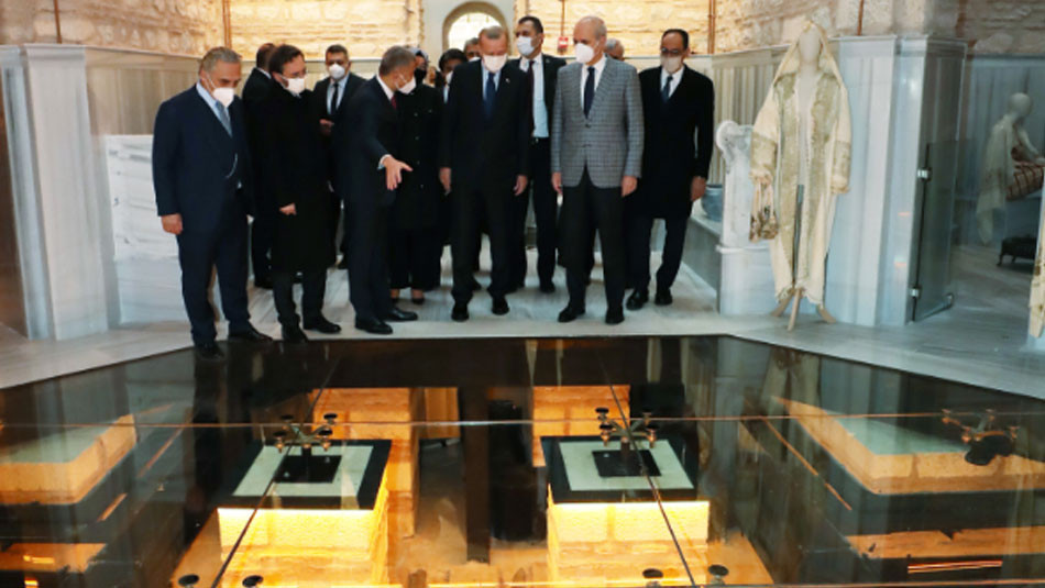 Cumhurbaşkanı Erdoğan Üsküdardaki Nevmekan Selimiyeyi ziyaret etti