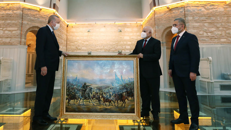 Cumhurbaşkanı Erdoğan Üsküdardaki Nevmekan Selimiyeyi ziyaret etti