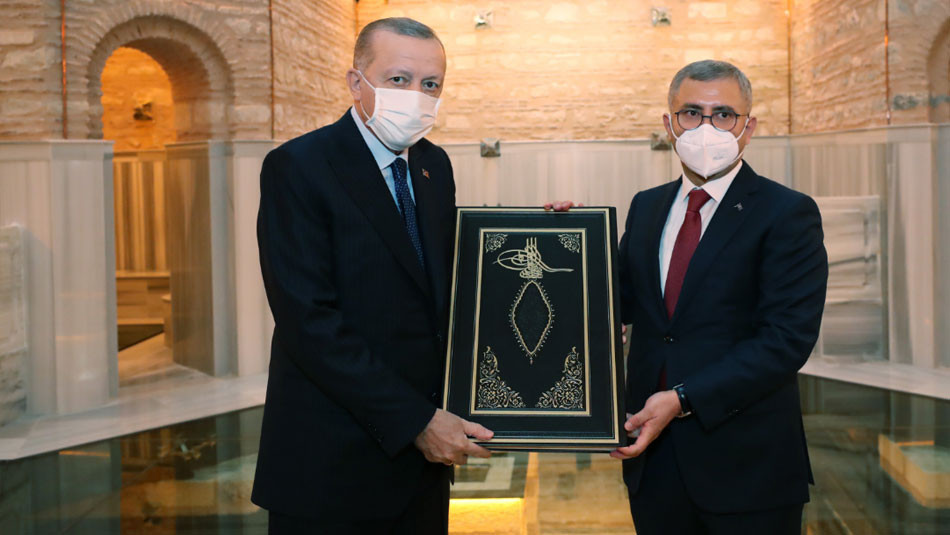 Cumhurbaşkanı Erdoğan Üsküdardaki Nevmekan Selimiyeyi ziyaret etti
