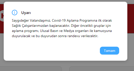AŞI RANDEVUSU NASIL ALINIR