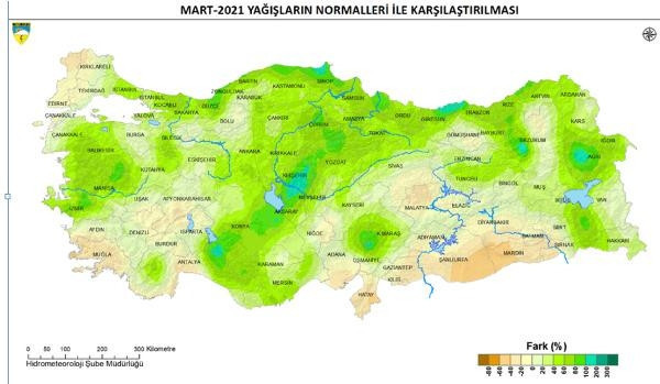 Mart ayında sevindiren gelişme Normalin yüzde 33 üstünde yağış oldu
