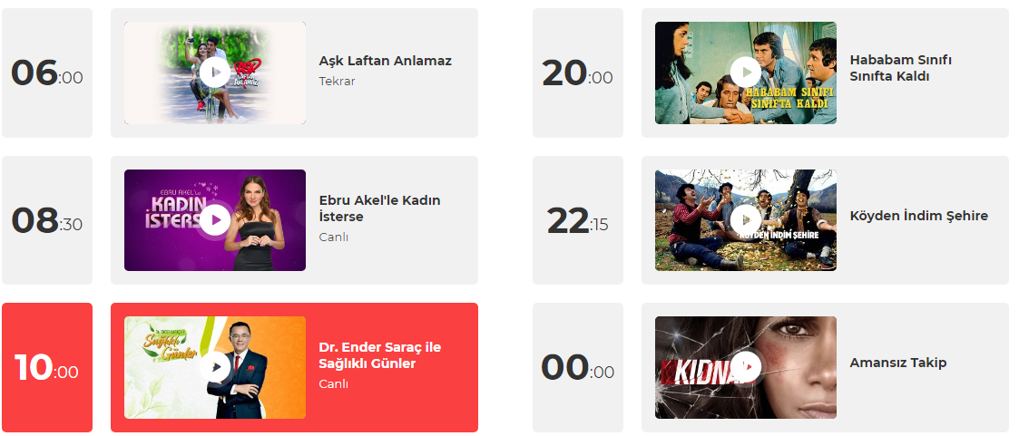 SHOW TV YAYIN AKIŞI