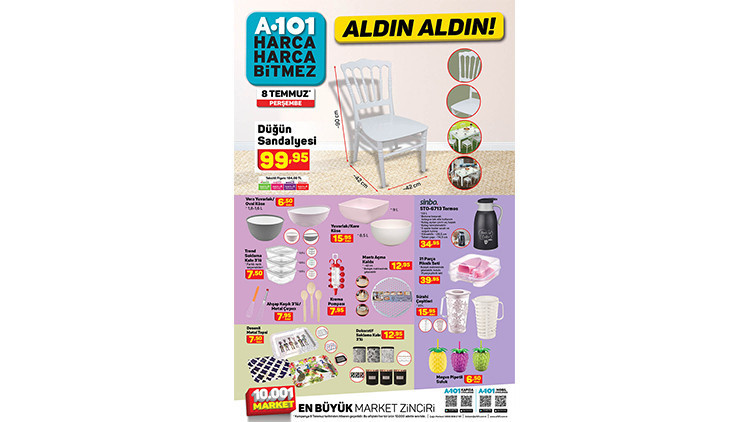 A101 aktüel ürünler kataloğu 8 Temmuz 2021 İşte, A101 haftanın indirimli ürünleri