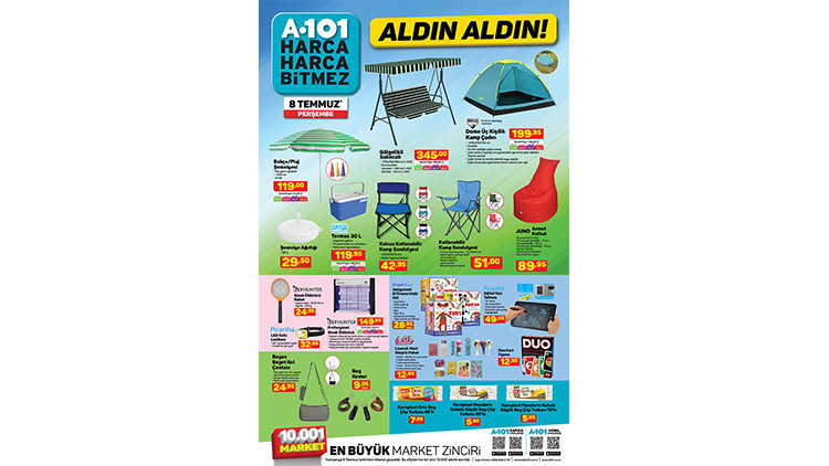 A101 aktüel ürünler kataloğu 8 Temmuz 2021 İşte, A101 haftanın indirimli ürünleri