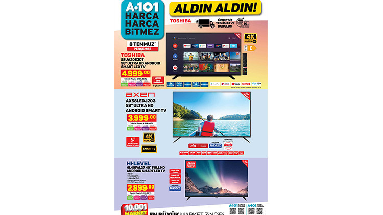 A101 aktüel ürünler kataloğu 8 Temmuz 2021 İşte, A101 haftanın indirimli ürünleri