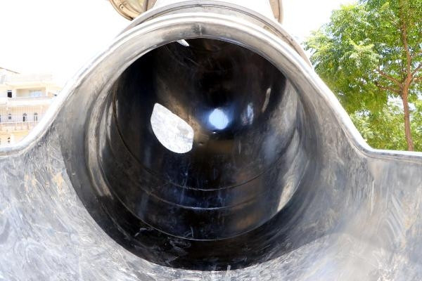 Şanlıurfa’da sacdan kaydırak tepkisi