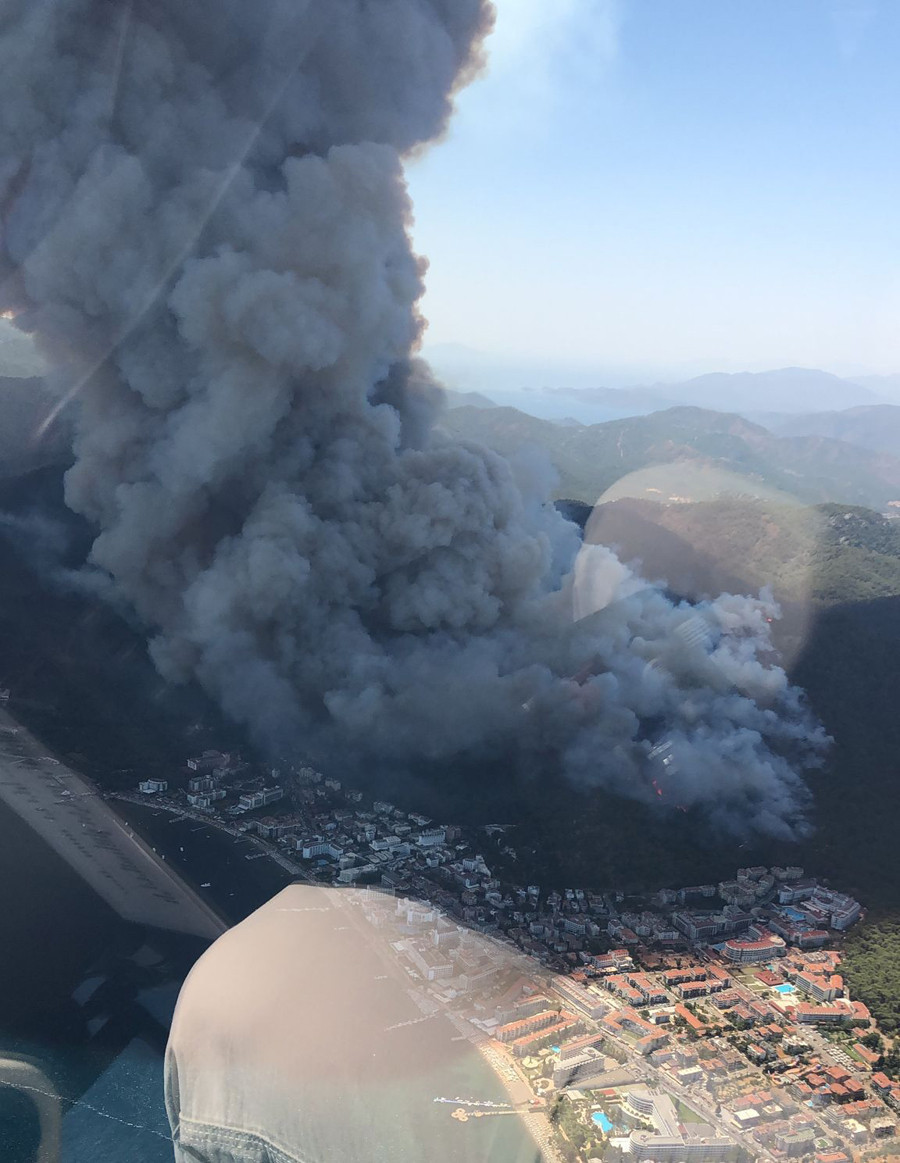 Bir kâbus daha Marmariste orman yangını