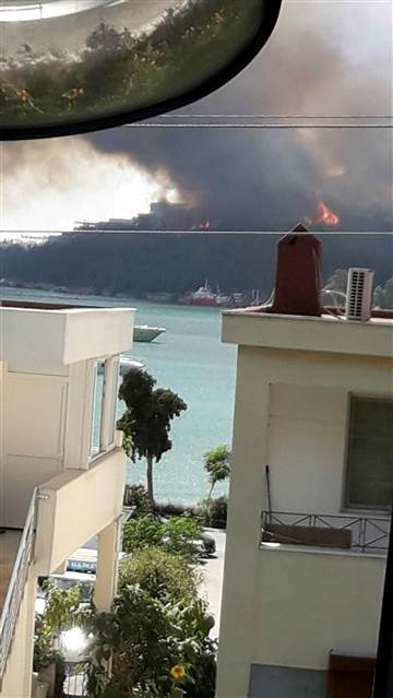 Bodrumda orman yangını
