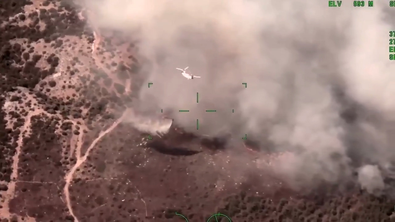 Savunma Sanayi Başkanı Demir, orman yangınlarında önemli rol oynayan İHAların görüntüsünü paylaştı