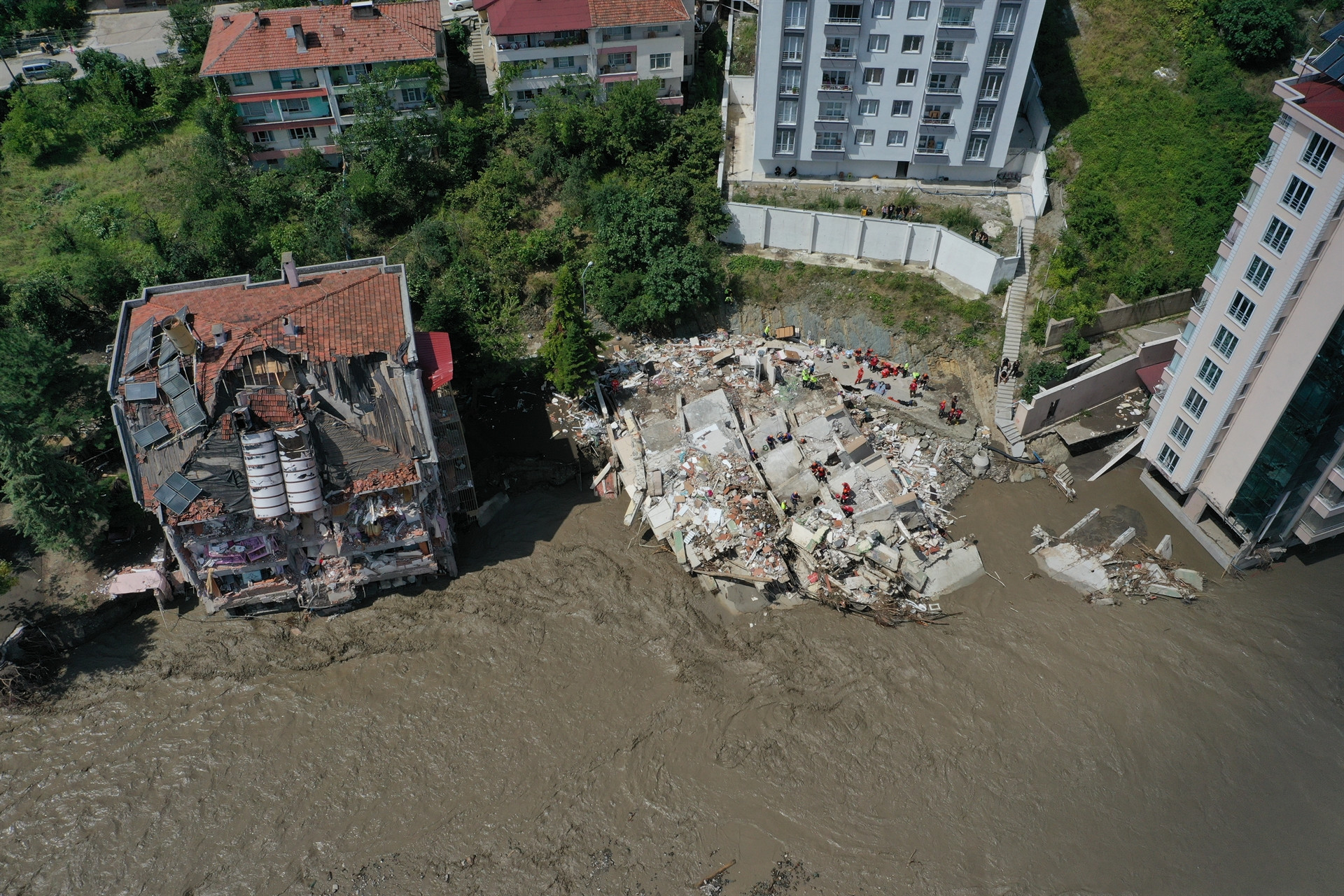 Kastamonu, Sinop ve Bartındaki sel felaketinden yeni kareler