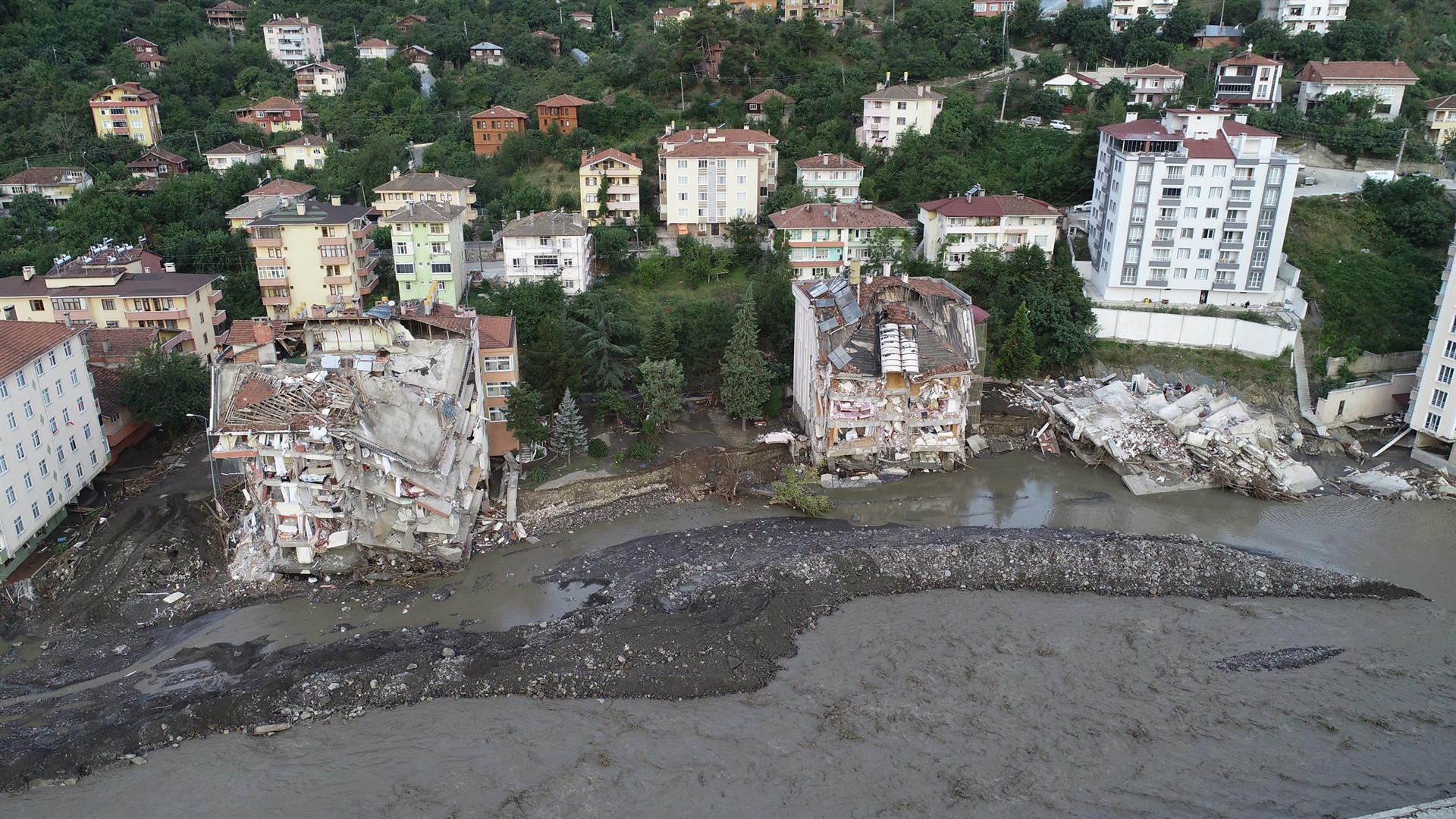Kastamonu, Sinop ve Bartındaki sel felaketinden yeni kareler