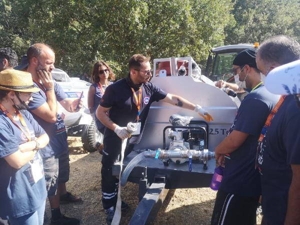 Kazdağları eteklerine yangın istasyonları kuruldu