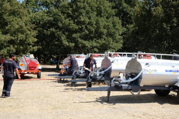 Kazdağları eteklerine yangın istasyonları kuruldu