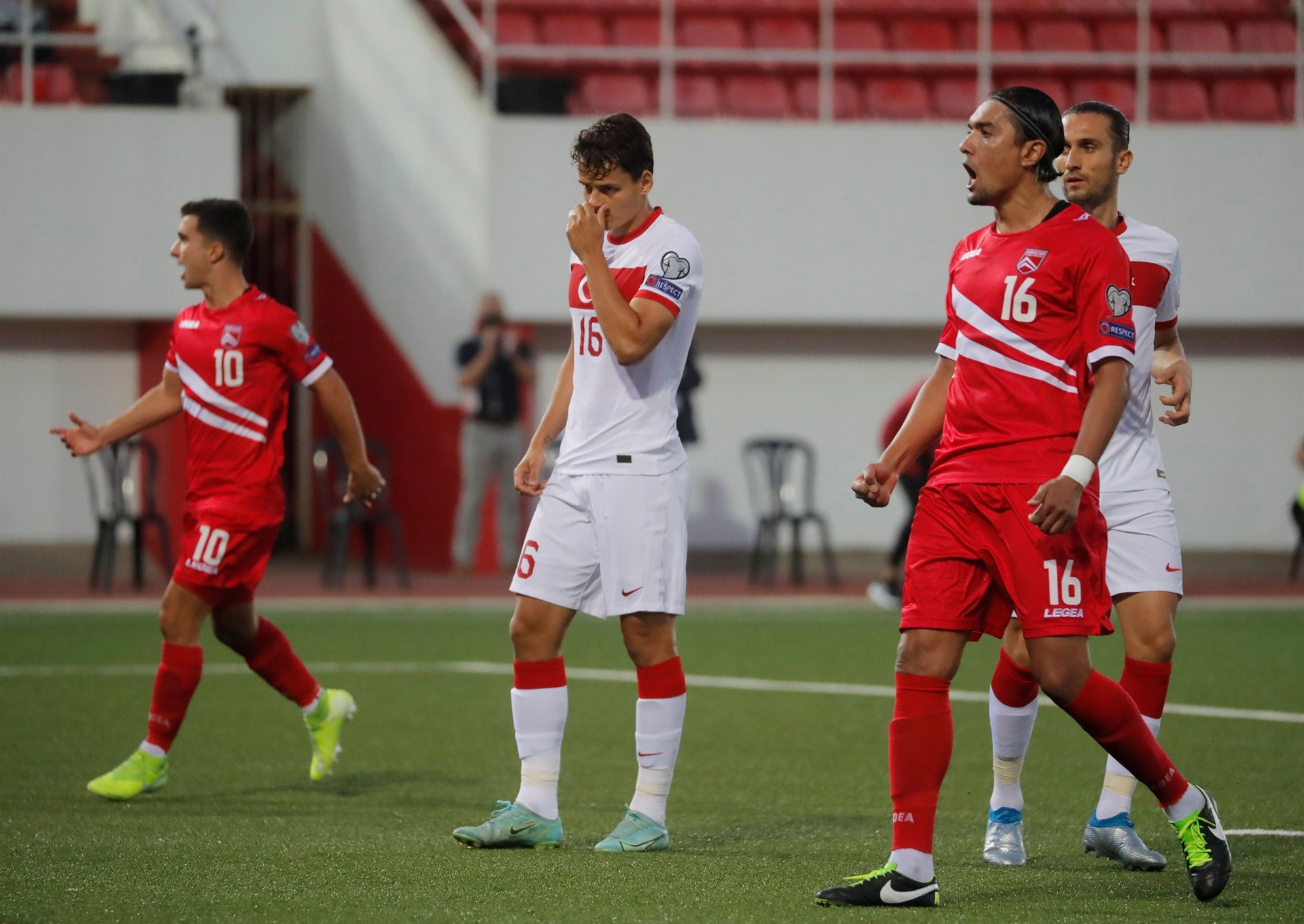 Cebelitarık - Türkiye maçından öne çıkan fotoğraflar