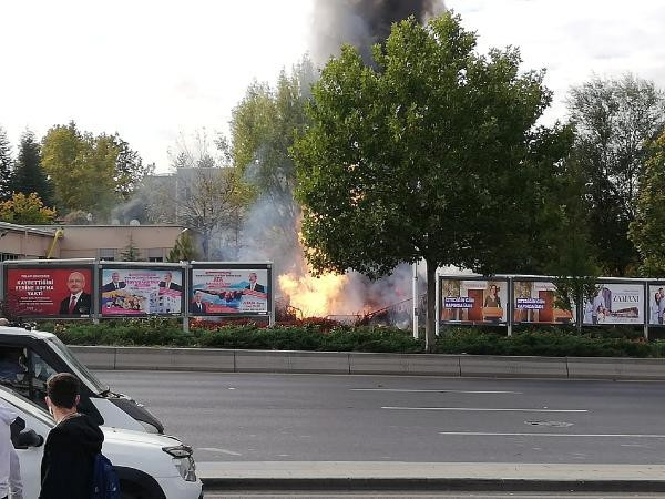 Son dakika: Ankarada Maden Tetkik ve Arama (MTA) yerleşkesinde patlama