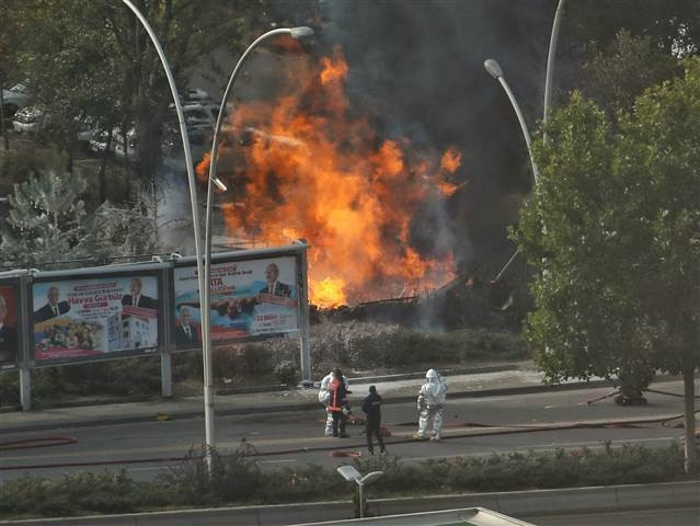 Son dakika: Ankarada Maden Tetkik ve Arama (MTA) yerleşkesinde patlama