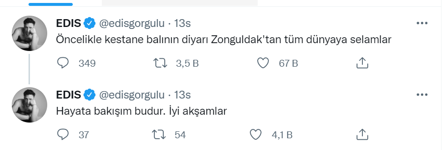 EDİS DE DAHİL OLDU