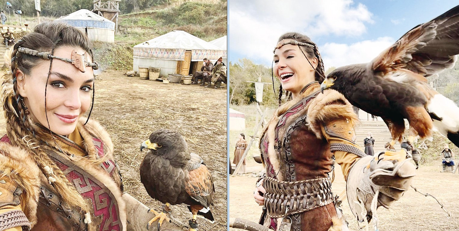 Şahin’den şahinle poz