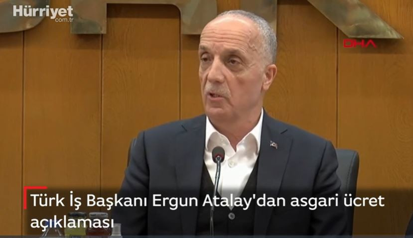 Son dakika... Ergun Atalaydan asgari ücret açıklaması: Toplumdaki beklenti yüksek Son dakika... Ergun Atalaydan asgari ücret açıklaması: Toplumdaki beklenti yüksek
