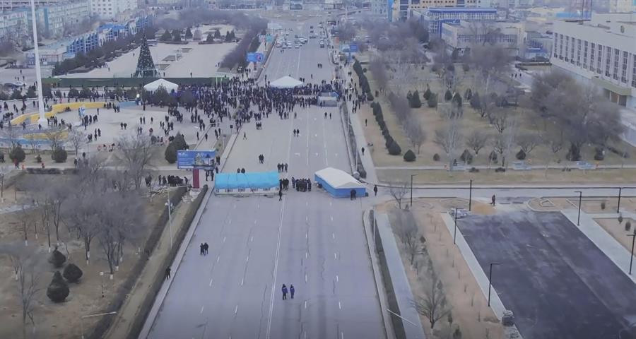 Son dakika... Kazakistandaki çatışmalardan yeni görüntüler