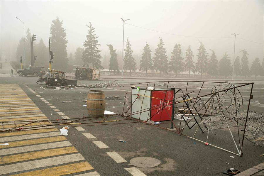 Son dakika... Kazakistandaki çatışmalardan yeni görüntüler