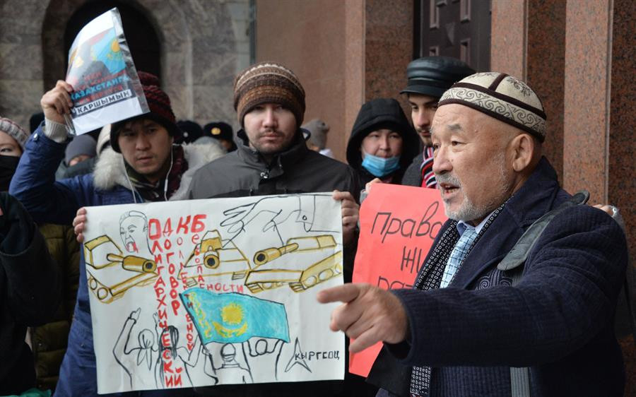 Son dakika... Kazakistandaki çatışmalardan yeni görüntüler