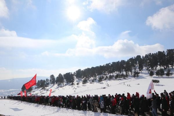 Sarıkamış Şehitleri, 107nci yılda binlerce kişinin katıldığı yürüyüşle anıldı