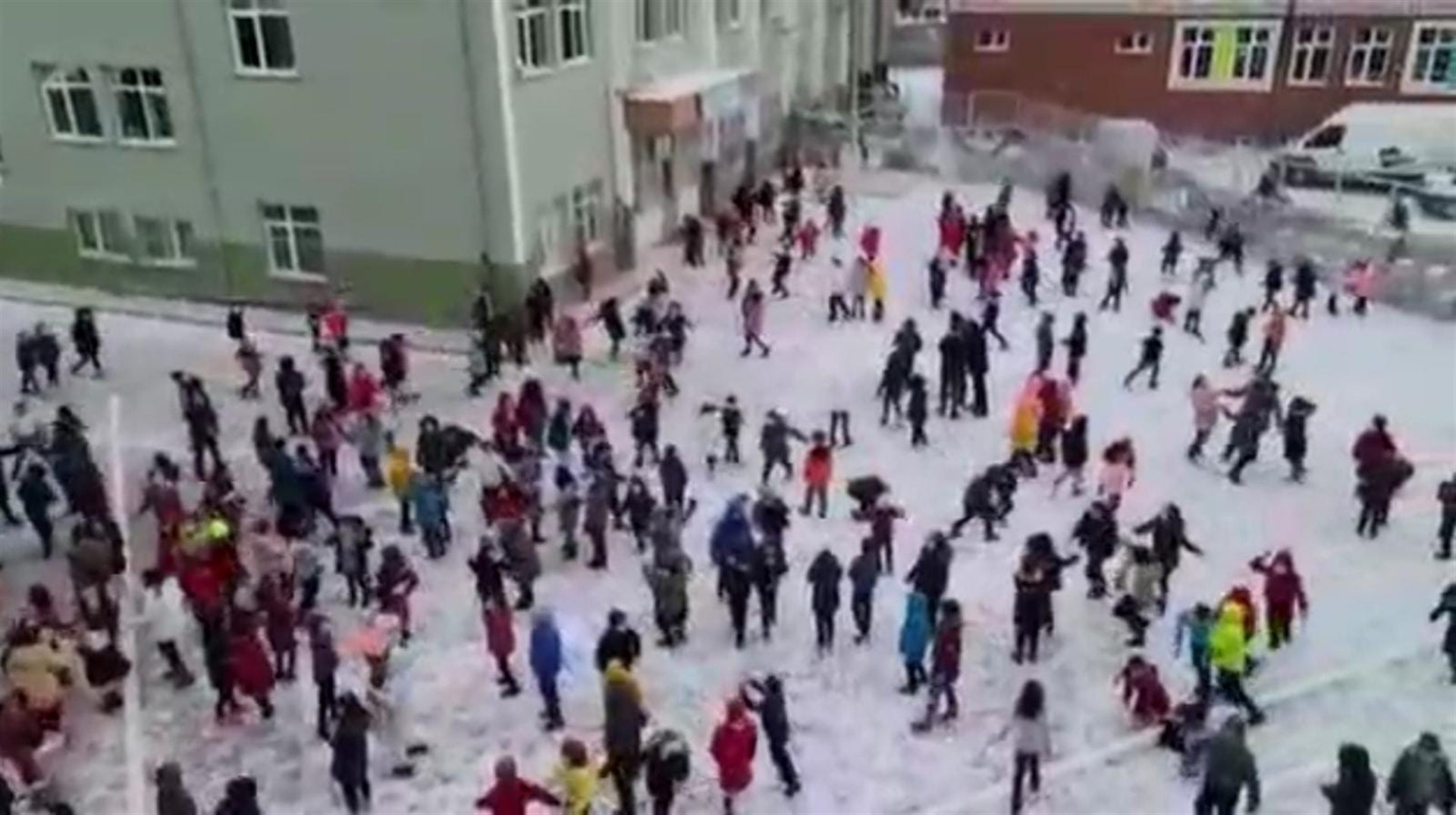 Gaziantepte yoğun kar yağışı Trafik durdu