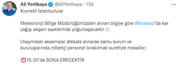 MESAİ SAATLERİ KAÇTA BİTECEK