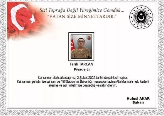 Piyade Er Tarık Tarcan kimdir Piyade Er Tarık Tarcan kimdir