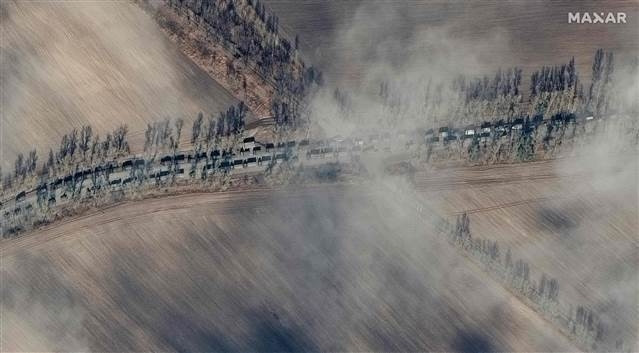 Son dakika... Rusya-Ukrayna savaşında kritik uydu görüntüleri Rus ordusu yaklaştı