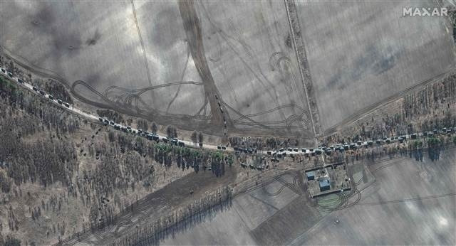 Son dakika... Rusya-Ukrayna savaşında kritik uydu görüntüleri Rus ordusu yaklaştı