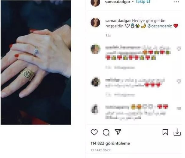 Özcan Denizin sevgilisi Samar Dadgar kimdir, kaç yaşında Evlilik teklifi paylaşımıyla gündemde