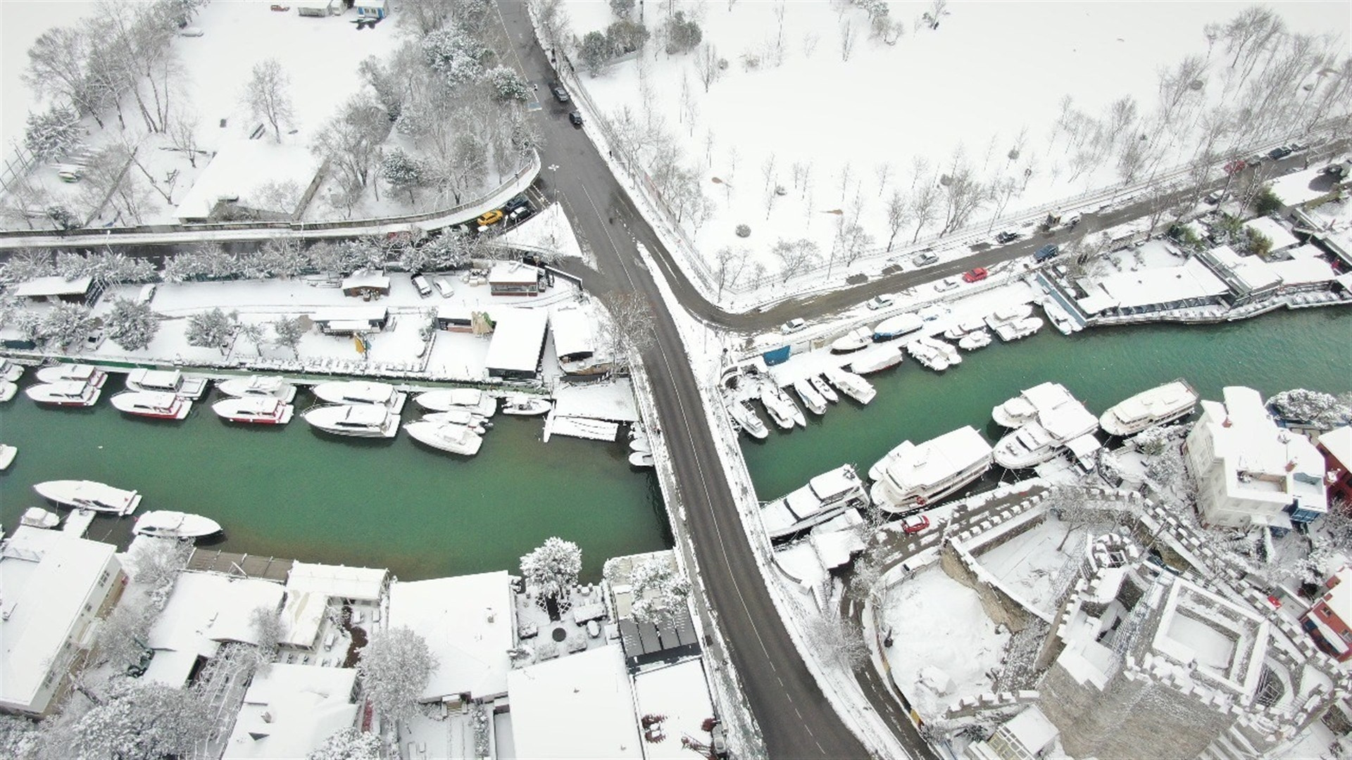 İstanbuldan kar manzaraları